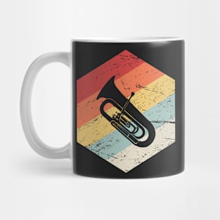 Retro Marching Band Tuba Icon Mug